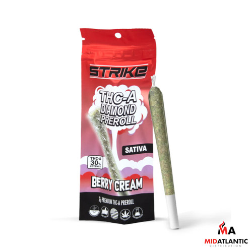 STRIKE Premium THCA Diamond 2g Pre-Rolls (1 Pre-Roll Per Pack) *Display of 10*