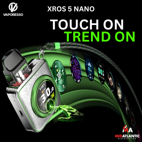 Vaporesso Xros 5 Nano 1600mAh Pod System Kit w/ Touch Screen & Xros Corex 3.0 Pods
