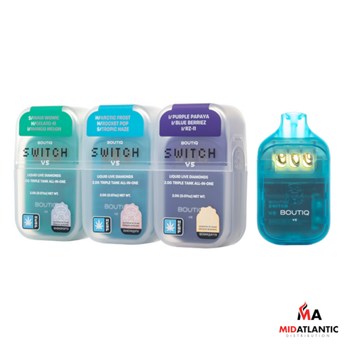 Boutiq Switch V5 3-in-1 THCA Liquid Diamond 2g Disposables *Display of 10*