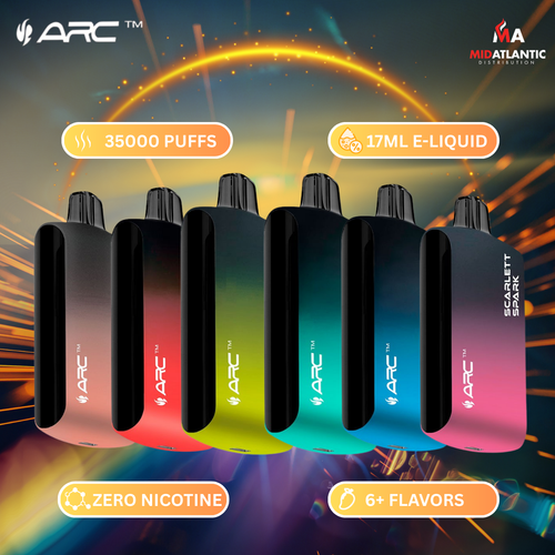 Arc Hypertine 35K Puffs (ZERO NIC) 17mL Disposable *Pack of 5*