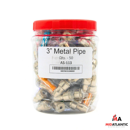 3in Metal Hand Pipes (Assorted Colors) *50ct Jar*