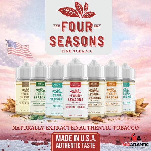 Four Seasons Fine Tobacco E-Liquid 60mL
