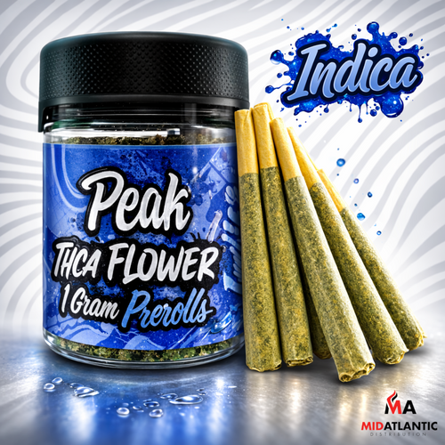 Peak Party Pack THCA 1g Pre-Rolls *50ct Jar*