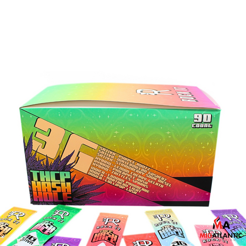 Rock It Exotic THCP Hash Hole 3g Pre-Rolls (1 Pre-Roll Per Pack / 9 Strains Per Pack) *Dispenser Display of 90*