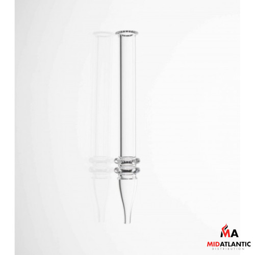 Glass House Simple Quartz Wax Straw *Sold As Singles* [Model#QS-1]