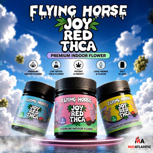 Flying Horse Joy Red Premium Indoor THCA 1g Flower *30ct Jar*