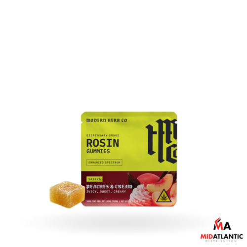 [DropShip] Modern Herb Co. Dispensary Grade 10mg Live Rosin Gummies (3 Gummies Per Jar) *Display of 24*