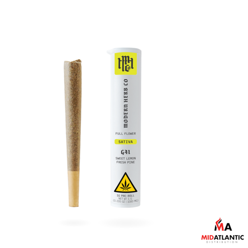 [DropShip] Modern Herb Co. Craft Indoor High Potency THCA 1g Pre-Rolls (1 Pre-Roll Per Tube) *Dispenser Display of 24*