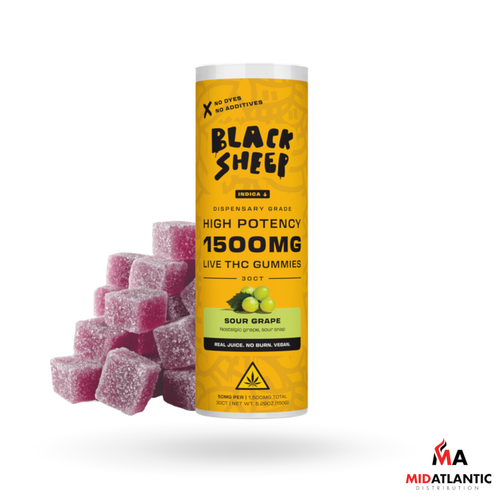 [DropShip] Modern Herb Co. Black Sheep High Potency 50mg LR D9 Gummies (30 Gummies Per Pack) *Display of 6*