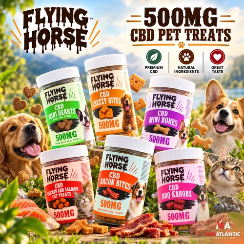 Flying Horse 500mg CBD Pet Treats *Sold As Single Jars*