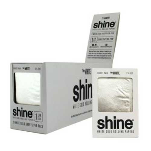 Shine 24K Gold 1 1/4 Size Cigar Wraps (2 Wraps Per Pack) *Display of 36*