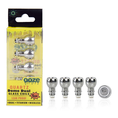 Ooze Glass Dome Dual Quartz Replacement Coils *Pack of 5* Ooze Glass Dome Dual Quartz Replacement Coils *Pack of 5*