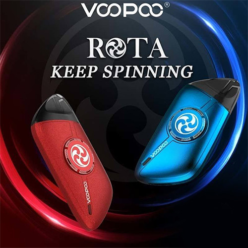 Voopoo Rota AIO Fidget Spinner Pod System 340mAh Kit w/ 1 Refillable 1.5mL Replacement Pod Voopoo Rota AIO Fidget Spinner Pod System 340mAh Kit w/ 1 Refillable 1.5mL Replacement Pod