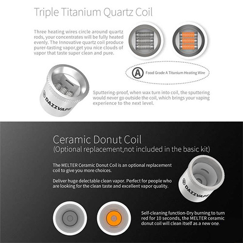 DAZZVAPE Melter Replacement Coils *Pack of 5*