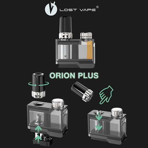 Lost Vape Orion Plus Refillable 2mL Single Pod w/ 2 Coils Lost Vape Orion Plus Refillable 2mL Single Pod w/ 2 Coils
