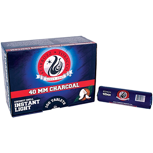 Starbuzz 40mm Coconut Shell Instant Light Charcoal *Box of 100* Starbuzz 40mm Coconut Shell Instant Light Charcoal *Box of 100*