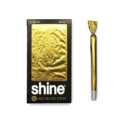 Shine 24K Gold King Size Rolling Papers *Display of 24*