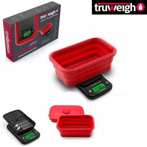 Truweigh Mini Crimson Collapsible Bowl Scale *100G X 0.01G*