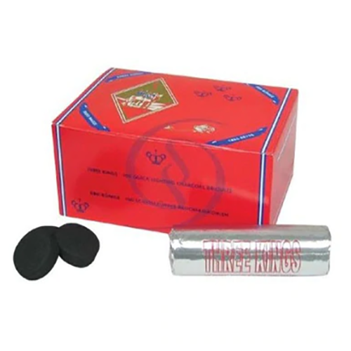 Three Kings Charcoal 40mm *Box of 100 Coal Pieces* Three Kings Charcoal 40mm *Box of 100 Coal Pieces*