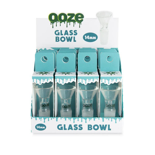 Ooze 14mm Male Quartz Glass Bowl *Display of 12*