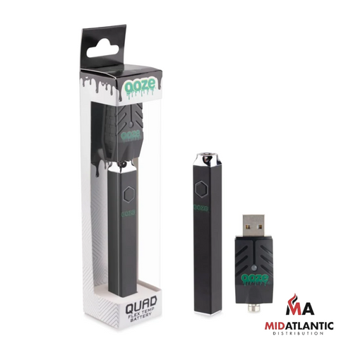 Ooze Quad 500mAh Cartridge Pen Kit w/ Flex Temp & USB Charger