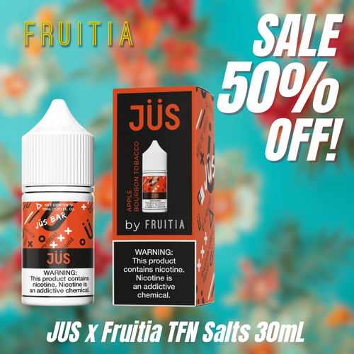 JUS x Fruitia TFN Salts 30mL JUS x Fruitia TFN Salts 30mL