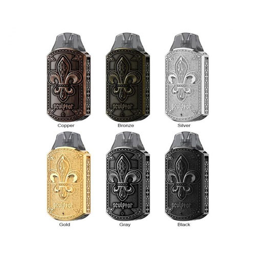 Uwell Sculptor Descrete Medallion Design 11w Pod System 370mAh Kit w/ 1 Refillable 1.6mL Replacement Pod Uwell Sculptor Descrete Medallion Design 11w Pod System 370mAh Kit w/ 1 Refillable 1.6mL Replacement Pod