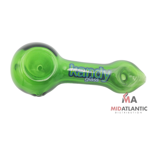 Kandy Smoke 4.5in. Glass 59g Hand Pipe w/ Round Head & Donut Style Mouth Piece  