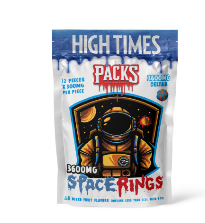 High Times x Packs Delta 8 3600mg Space Rings