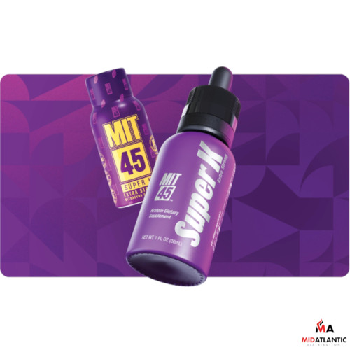 MIT45 Super K Extra Strong 30mL Kratom Shot *Display of 12*