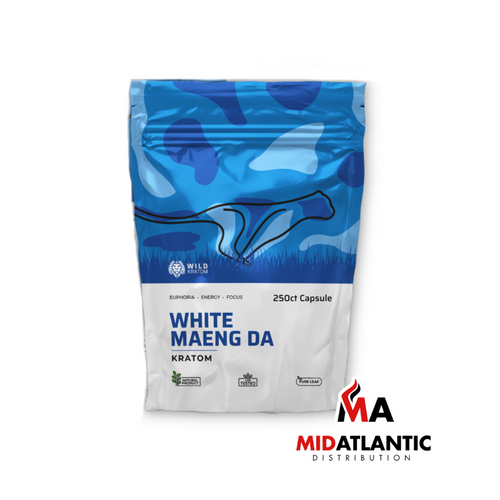 Wild Kratom Maeng Da Blend Kratom Capsules *250ct Pouch*