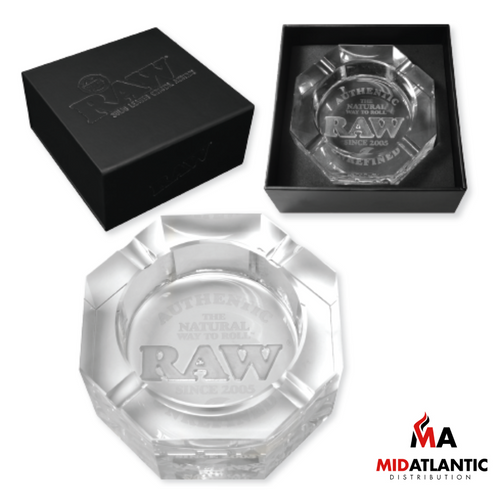Raw Lead Free Premium Crystal Clear Large Ashtray *Sold as Singles*
