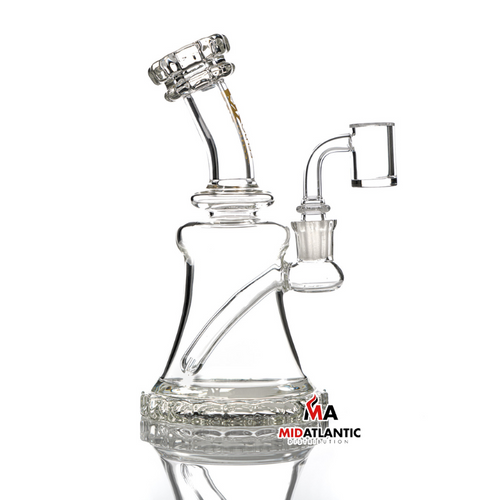 MK100 Zigzag Gear 8in. Dab Rig [Model# MK112] - Clear