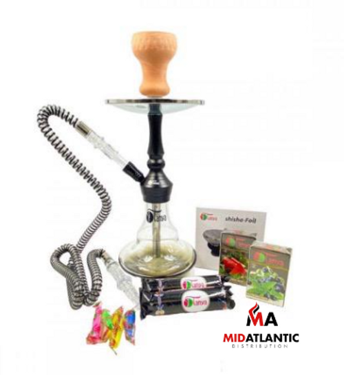 Tanya Basha Single Hose 13in. Hookah #4 Retail Starter Kit w/ Case (Assorted Colors) *Sold As Singles* Tanya Basha Single Hose 13in. Hookah #4 Retail Starter Kit w/ Case (Assorted Colors) *Sold As Singles*