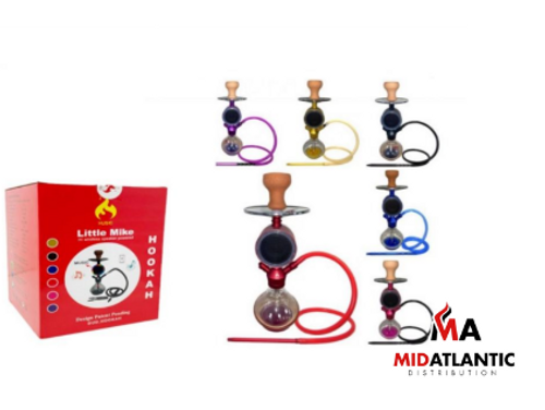 DUD Hookah Husic Little Mike Single Hose 25in. Hookah w/ Case (Assorted Colors) *Sold As Singles* DUD Hookah Husic Little Mike Single Hose 25in. Hookah w/ Case (Assorted Colors) *Sold As Singles*