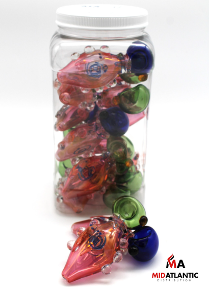Tadpole Design Fumed Glass Hand Pipes 4 in. 100g [2358-MA31] *16ct 1gal. Bundle*