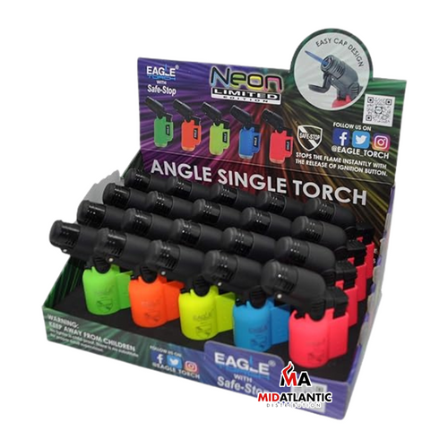 Eagle Torch Mini Neon Limited Edition Angle Torches Model#PT116BN (Assorted Colors) *Display of 20*