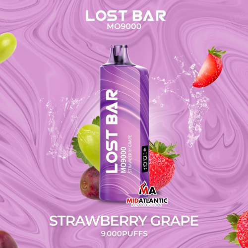 Lost Bar MO9000 9000 Puffs 50mg 18mL Disposables *Display of 5* - Strawberry Grape Lost Bar MO9000 9000 Puffs 50mg 18mL Disposables *Display of 5* - Strawberry Grape