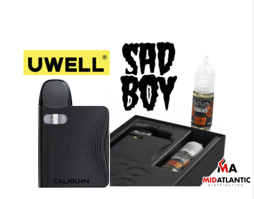 Uwell Caliburn Koko AK3 Pod System Starter Kit w/ 2x Replacement Pods & 1x 10mL 50mg SaltNic Sample