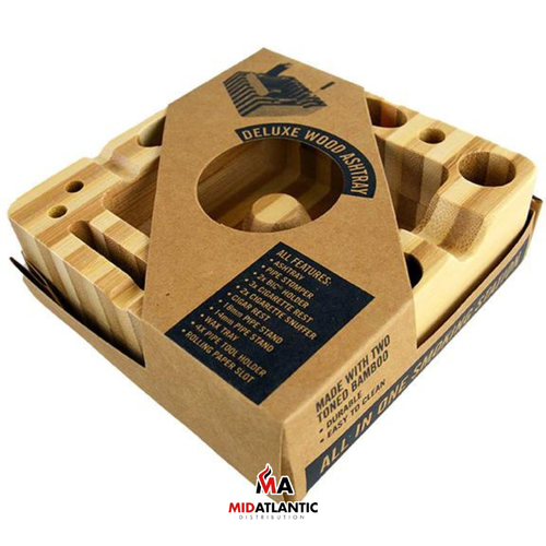 SmokeZilla Deluxe Wood Ashtray [21913] *Display of 6*