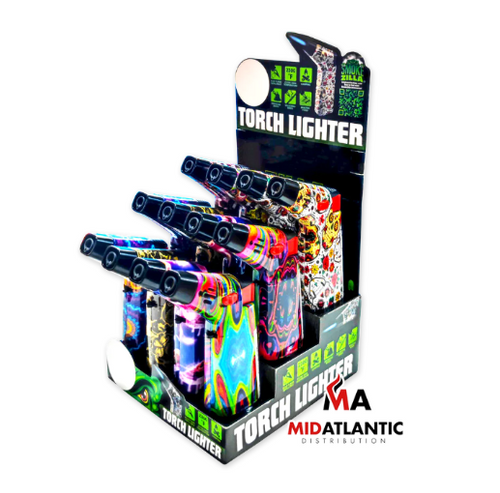 SmokeZilla Lighter Torch (Assorted Graphic Designs) [Model# 23503] *Display of 12*