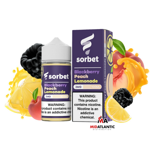 Sorbet Pop E-Liquid 100mL - Blackberry Peach 3mg