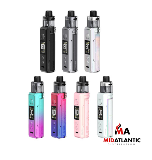 Voopoo Drag X2 80w Single Battery Pod System w/ 1 Empty Pnp X 5mL Replacement Pod Tank & 2 Coils 