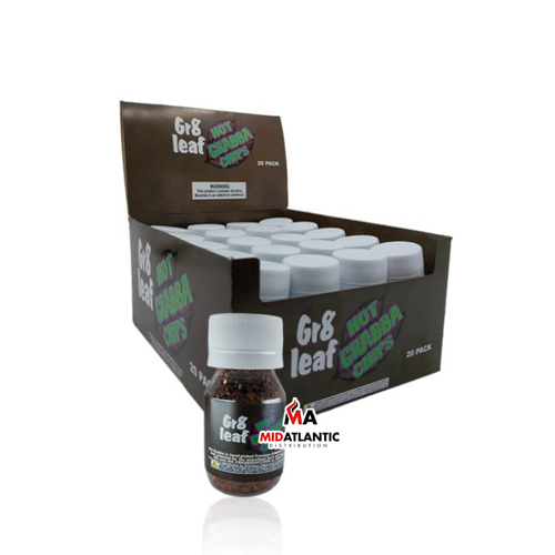 GR8 Leaf Hot Grabba Chips *Display of 20 Bottles*