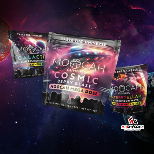 Moocah Mega Dose Shroom Gummies (5 Gummies Per Pack) *Display of 12*
