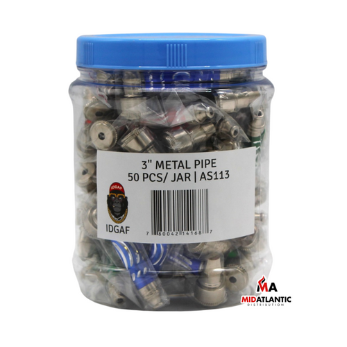 3in. Metal Hand Pipes *Jar of 50*