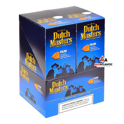 Dutch Master Cigarillos (Pre-Priced Pouches / 3x Cigarillos Per Pouch) *Display of 20* - Palma