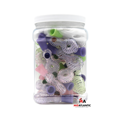 Pastel Slime Holo Donut Frit Design Chillums [24291-MA150] *30ct 1/2gal. Bundle*