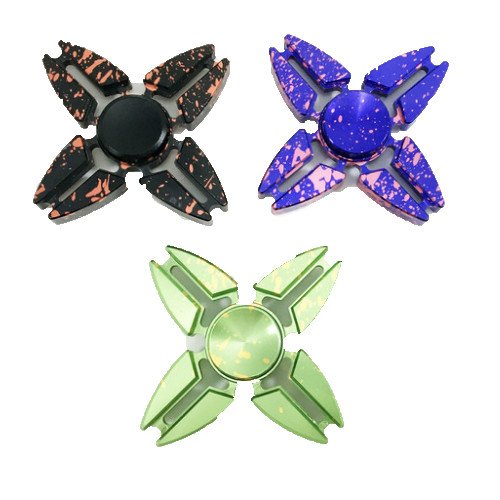 FIDGET SPINNER QUAD BLADE SPLATTER FIDGET SPINNER QUAD BLADE SPLATTER
