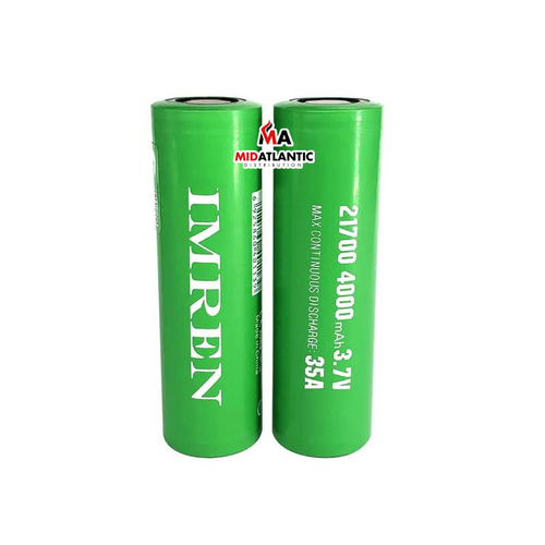 IMREN Green IMR 3.7v 35A 4000mAh 21700 Battery *Pack of 2* IMREN Green IMR 3.7v 35A 4000mAh 21700 Battery *Pack of 2*